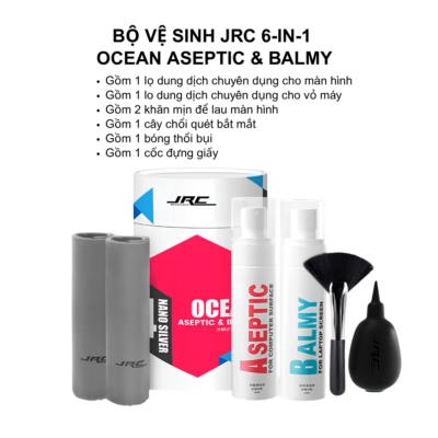 Bộ Vệ Sinh Màn Hình Laptop JRC Đa Năng – Làm Sạch Sâu, Kháng Khuẩn, An Toàn Cho Mọi Loại Màn Hình Bộ Vệ Sinh Màn Hình Laptop JRC Đa Năng – Làm Sạch Sâu, Kháng Khuẩn, An Toàn Cho Mọi Loại Màn Hình - <strong>Bộ Vệ Sinh Màn Hình Laptop JRC</strong> là giải pháp chăm sóc thiết bị công nghệ chuyên nghiệp, giúp màn hình của bạn luôn sạch bóng và hoạt động bền bỉ. Với công thức dung dịch làm sạch tiên tiến không chứa cồn, không chứa amoniac, <strong>Bộ Vệ Sinh Màn Hình Laptop JRC</strong> tuyệt đối an toàn cho các lớp phủ chống lóa nhạy cảm của MacBook, iPad và các dòng laptop cao cấp. Bộ sản phẩm đa năng này bao gồm dung dịch làm sạch chuyên dụng, khăn lau Microfiber siêu mịn và chổi quét bụi, giúp loại bỏ triệt để dấu vân tay, mảng bám cứng đầu và vi khuẩn gây hại. Thiết kế nhỏ gọn tiện lợi giúp bạn dễ dàng mang theo bên mình mọi lúc mọi nơi. Sử dụng <strong>Bộ Vệ Sinh Màn Hình Laptop JRC</strong> định kỳ không chỉ mang lại trải nghiệm hình ảnh sắc nét, trong trẻo mà còn giúp bảo vệ sức khỏe thị giác và tăng tuổi thọ cho thiết bị yêu quý của bạn.