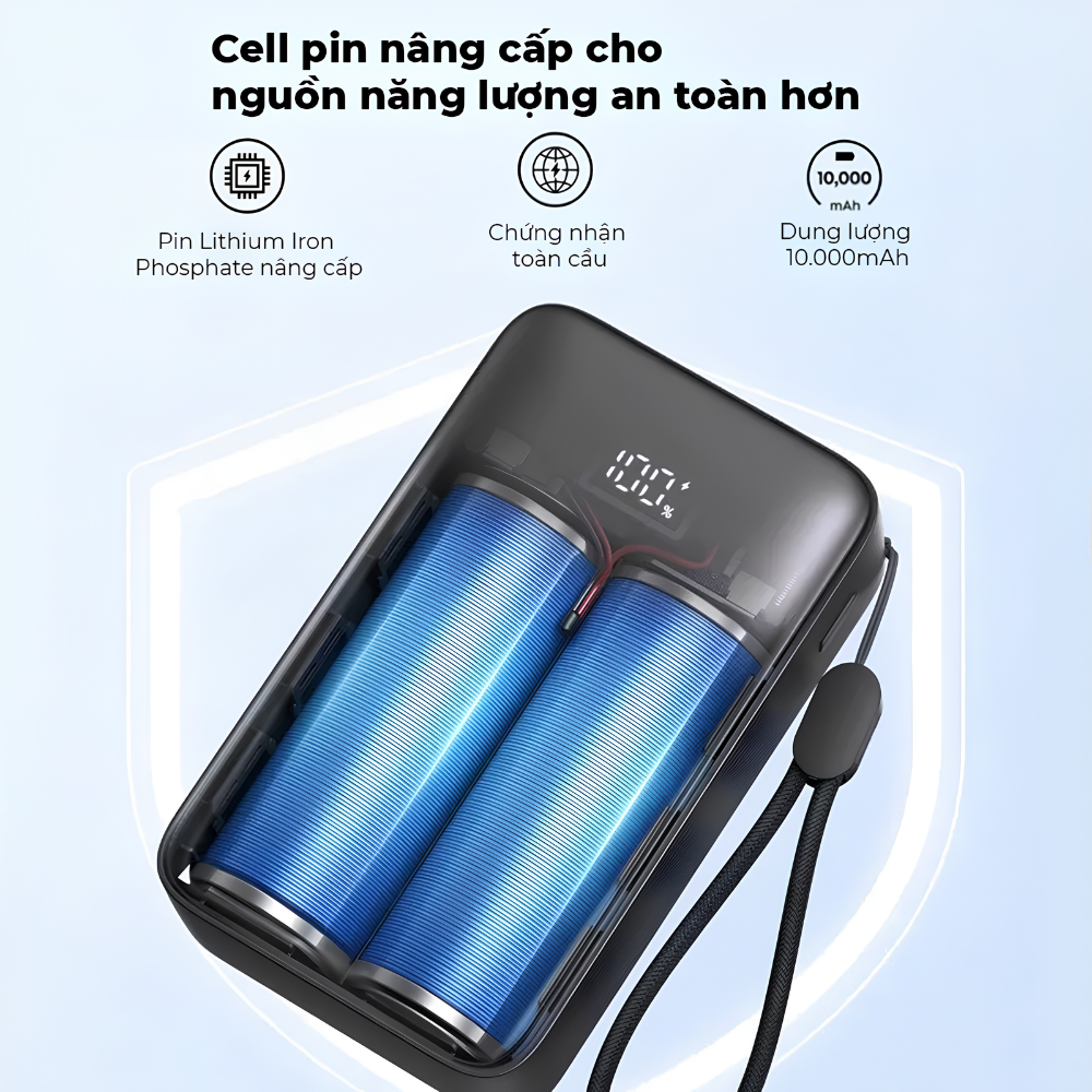 Pin Dự Phòng Anker A110J Zolo 2C1A 10000mAh 30W - Sạc Nhanh PD, Thiết Kế Nhỏ Gọn, 3 Cổng Sạc Tiện Lợi Pin Dự Phòng Anker A110J Zolo 2C1A 10000mAh 30W - Sạc Nhanh PD, Thiết Kế Nhỏ Gọn, 3 Cổng Sạc Tiện Lợi - Ảnh 2