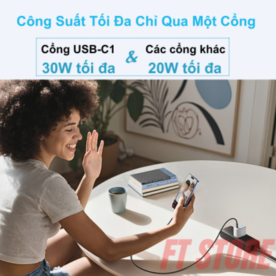 Củ Sạc Anker A121E - Công Suất 50W, 4 Cổng (2 USB-C & 2 USB-A) - Hàng Chính Hãng Củ Sạc Anker A121E - Công Suất 50W, 4 Cổng (2 USB-C & 2 USB-A) - Hàng Chính Hãng - <strong>Củ sạc Anker A121E</strong> là giải pháp năng lượng tất-cả-trong-một hoàn hảo cho người dùng sở hữu nhiều thiết bị công nghệ. Với tổng công suất lên đến 50W cùng thiết kế thông minh sở hữu 4 cổng đầu ra (2 cổng USB-C và 2 cổng USB-A), <strong>Anker A121E</strong> cho phép bạn sạc đồng thời điện thoại, máy tính bảng và các phụ kiện khác một cách nhanh chóng và an toàn. Sản phẩm kế thừa công nghệ sạc tiên tiến từ thương hiệu Anker, đảm bảo hiệu suất truyền tải điện ổn định và bảo vệ thiết bị tối đa khỏi các sự cố về điện. Với kích thước nhỏ gọn và độ bền cao, <strong>Anker A121E</strong> là người bạn đồng hành không thể thiếu trong mỗi chuyến đi hay tại bàn làm việc của bạn. Hãy trang bị ngay <strong>Anker A121E</strong> để trải nghiệm sự tiện lợi và tốc độ sạc vượt trội ngay hôm nay!