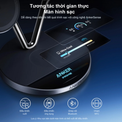 Đế Sạc Không Dây 3 Trong 1 Anker Prime A25X7 MagGo Aircool – Sạc Nhanh Qi2 15W Cho iPhone, Apple Watch & AirPods - <strong>Đế sạc Anker Prime A25X7</strong> là giải pháp năng lượng tối thượng cho hệ sinh thái Apple của bạn. Với thiết kế 3 trong 1 tinh tế, sản phẩm cho phép sạc đồng thời iPhone, Apple Watch và AirPods, giúp không gian làm việc trở nên gọn gàng và chuyên nghiệp hơn. Điểm nổi bật nhất của <strong>Anker Prime A25X7</strong> chính là công nghệ sạc nhanh chuẩn Qi2 15W, kết hợp cùng hệ thống tản nhiệt Aircool độc quyền giúp duy trì nhiệt độ ổn định, bảo vệ tuổi thọ pin tối đa. Dù bạn đang ở văn phòng hay tại nhà, <strong>Anker Prime A25X7</strong> không chỉ là một thiết bị sạc mà còn là một món phụ kiện công nghệ đẳng cấp, khẳng định phong cách sống hiện đại. Sở hữu ngay để trải nghiệm tốc độ sạc vượt trội và sự tiện nghi chuẩn "Prime" từ nhà Anker.