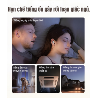 Tai Nghe Ngủ Anker Soundcore Sleep A30 - D1301 - Driver 4.6mm, Siêu Nhẹ 3g, Chống Ồn 4 Lớp, Thiết Kế Cho Người Nằm Nghiêng - Hàng Chính Hãng Tai Nghe Ngủ Anker Soundcore Sleep A30 - D1301 - Driver 4.6mm, Siêu Nhẹ 3g, Chống Ồn 4 Lớp, Thiết Kế Cho Người Nằm Nghiêng - Hàng Chính Hãng - <strong>Soundcore Sleep A30</strong> là giải pháp công nghệ hoàn hảo dành riêng cho giấc ngủ, giúp bạn loại bỏ hoàn toàn nỗi lo về tiếng ồn môi trường. Với trọng lượng siêu nhẹ chỉ khoảng 3g mỗi bên tai và thiết kế In-ear siêu mỏng, <strong>Soundcore Sleep A30</strong> mang lại cảm giác đeo "tựa như không", đặc biệt thoải mái ngay cả khi bạn nằm nghiêng. Sản phẩm sở hữu driver dynamic 4.6mm được tinh chỉnh đặc biệt để tái tạo âm thanh thư giãn chi tiết, kết hợp cùng hệ thống chống ồn 4 lớp tiên tiến giúp giảm thiểu tạp âm lên đến 35dB. Ngoài ra, <strong>Soundcore Sleep A30</strong> còn hỗ trợ kết nối Bluetooth 5.2 ổn định và ứng dụng Soundcore với kho âm thanh trắng phong phú, giúp bạn dễ dàng chìm vào giấc ngủ sâu và ngon hơn mỗi đêm. Đây chắc chắn là thiết bị chăm sóc sức khỏe không thể thiếu trong cuộc sống hiện đại.