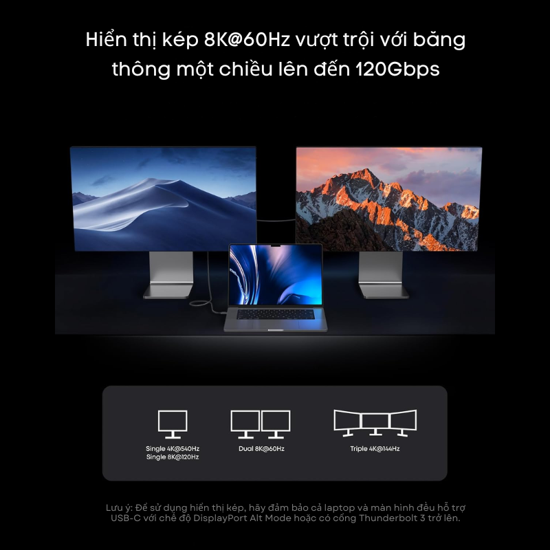 Cáp Thunderbolt 5 Anker A84N1 240W 80Gbps – Hỗ Trợ Xuất Hình 8K, Truyền Dữ Liệu Siêu Tốc, Dài 1m Cáp Thunderbolt 5 Anker A84N1 240W 80Gbps – Hỗ Trợ Xuất Hình 8K, Truyền Dữ Liệu Siêu Tốc, Dài 1m - Ảnh 6