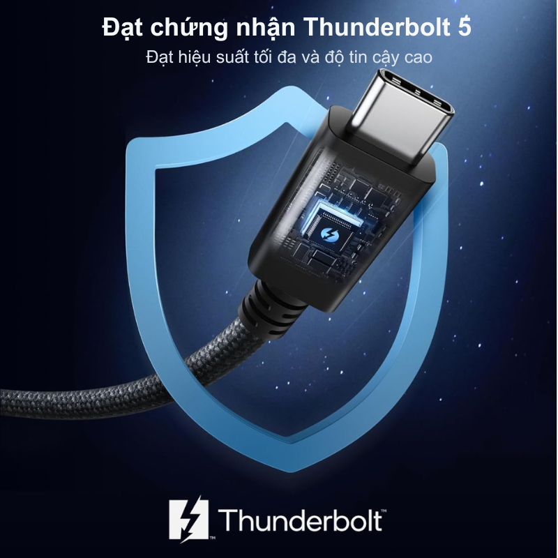 Cáp Thunderbolt 5 Anker A84N1 240W 80Gbps – Hỗ Trợ Xuất Hình 8K, Truyền Dữ Liệu Siêu Tốc, Dài 1m Cáp Thunderbolt 5 Anker A84N1 240W 80Gbps – Hỗ Trợ Xuất Hình 8K, Truyền Dữ Liệu Siêu Tốc, Dài 1m - Ảnh 3
