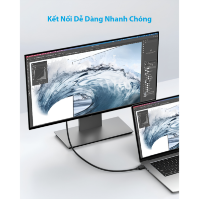 Cáp Chuyển Đổi HDMI To HDMI AnKer 1.8m -A8742 - Hỗ Trợ 8K@60Hz, 4K@120Hz, Băng Thông 48Gbps - Tìm kiếm giải pháp truyền tải hình ảnh và âm thanh đỉnh cao cho hệ thống giải trí tại nhà? Cáp chuyển đổi HDMI Anker 1.8m mã <strong>A8742</strong> chính là sự lựa chọn hoàn hảo dành cho bạn. Sản phẩm hỗ trợ độ phân giải siêu nét lên đến 8K@60Hz và 4K@120Hz, mang lại trải nghiệm chơi game mượt mà và xem phim sống động từng chi tiết. Với băng thông khủng 48Gbps cùng đầu tiếp xúc mạ Niken chống oxy hóa, cáp <strong>A8742</strong> đảm bảo tín hiệu luôn ổn định, không giật lag. Thiết kế vỏ PVC bền bỉ, chiều dài 1.8M tiện lợi kết nối hoàn hảo với PlayStation 5, Xbox Series, Apple TV và TV UHD 8K.