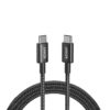 Cáp Sạc Nhanh Anker A8753 - USB-C to USB-C 60W 1.8m, Dây Dù New Nylon Siêu Bền, Màu Đen (Black) – Hàng Chính Hãng Cáp Sạc Nhanh Anker A8753 - USB-C to USB-C 60W 1.8m, Dây Dù New Nylon Siêu Bền, Màu Đen (Black) – Hàng Chính Hãng - Cáp sạc nhanh C to C MOKIN <strong>MOCC0124/MOCC0128</strong> là giải pháp truyền tải năng lượng đỉnh cao dành cho các thiết bị công nghệ hiện đại của bạn. Sở hữu công suất cực đại lên đến 240W thông qua chuẩn sạc PD (Power Delivery) tiên tiến, sợi cáp này tự tin sạc siêu tốc cho mọi thiết bị từ MacBook Pro 16 inch, laptop trạm, máy tính bảng cho đến các dòng điện thoại thông minh cao cấp nhất (như iPhone 15 series hay Samsung S24 Ultra). Điểm nhấn đáng giá nhất của <strong>MOCC0124/MOCC0128</strong> nằm ở thiết kế lớp vỏ bọc dù (Braided Wire) vô cùng chắc chắn, mang lại độ bền bỉ vượt thời gian với khả năng chịu được hơn 30.000 lần gập uốn (30,000 bends) mà không lo đứt gãy lõi cáp. Với hai tùy chọn chiều dài 1 mét và 2 mét linh hoạt, đây chắc chắn là phụ kiện cáp sạc Type-C hoàn hảo mà bạn không thể bỏ lỡ.