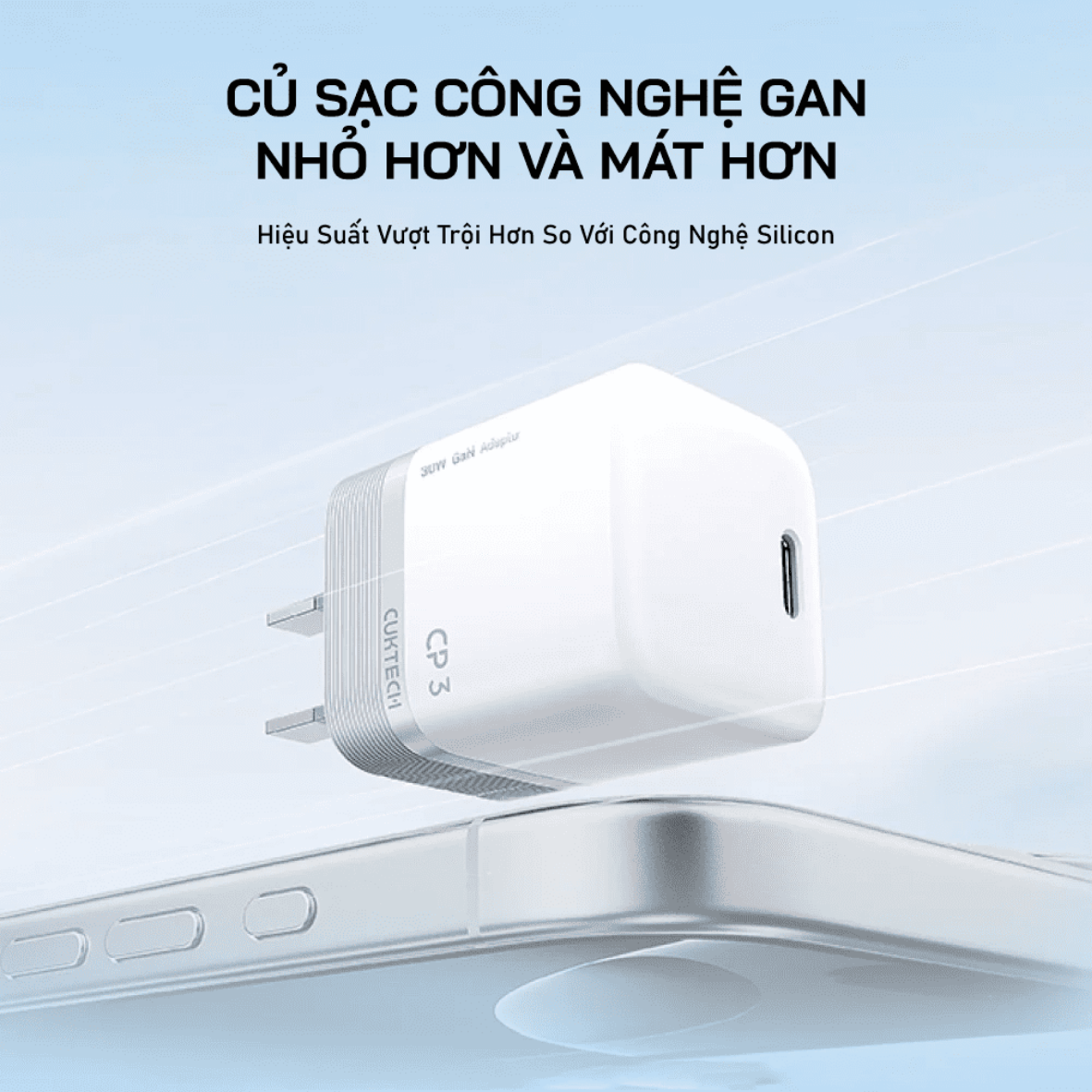 Củ Sạc Nhanh Cuktech CP3 Mini GaN 40W (AC301) – Công Nghệ GaN Siêu Nhỏ Gọn, 2 Cổng Sạc PD/PPS Củ Sạc Nhanh Cuktech CP3 Mini GaN 40W (AC301) – Công Nghệ GaN Siêu Nhỏ Gọn, 2 Cổng Sạc PD/PPS - Ảnh 3