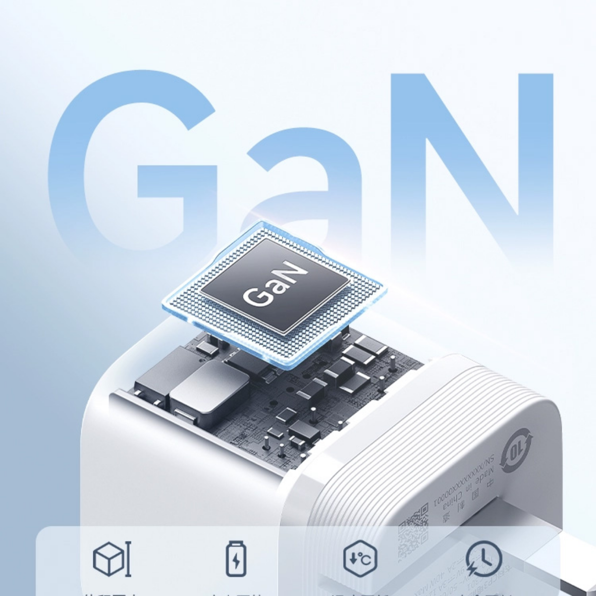 Củ Sạc Nhanh Cuktech CP3 Mini GaN 40W (AC301) – Công Nghệ GaN Siêu Nhỏ Gọn, 2 Cổng Sạc PD/PPS Củ Sạc Nhanh Cuktech CP3 Mini GaN 40W (AC301) – Công Nghệ GaN Siêu Nhỏ Gọn, 2 Cổng Sạc PD/PPS - Ảnh 2