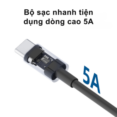 Sạc Nhanh Cuktech Type-C Charger AD651N 65W GaN - Công Nghệ GaN Siêu Nhỏ Gọn, Chính Hãng Sạc Nhanh Cuktech Type-C Charger AD651N 65W GaN - Công Nghệ GaN Siêu Nhỏ Gọn, Chính Hãng - Sạc nhanh <strong>Cuktech Type-C Charger AD651N</strong> 65W là giải pháp năng lượng tối ưu dành cho người dùng sở hữu nhiều thiết bị công nghệ hiện đại. Với công suất tối đa lên đến 65W trong một thân hình siêu nhỏ gọn nhờ công nghệ GaN thế hệ mới, <strong>Cuktech Type-C Charger AD651N</strong> không chỉ sạc nhanh thần tốc cho các dòng iPhone, Samsung Galaxy mà còn đủ mạnh mẽ để cấp nguồn ổn định cho MacBook Air, MacBook Pro và các dòng laptop hỗ trợ cổng Type-C. Sản phẩm tích hợp đầy đủ các giao thức sạc tiên tiến như PD3.0 và PPS, giúp tự động điều chỉnh dòng điện phù hợp cho từng thiết bị, đảm bảo an toàn tuyệt đối và kéo dài tuổi thọ pin. Thiết kế tinh tế với chân cắm chắc chắn cùng khả năng tản nhiệt vượt trội biến <strong>Cuktech Type-C Charger AD651N</strong> thành người bạn đồng hành không thể thiếu trong túi xách của bạn mỗi khi đi công tác hay du lịch.