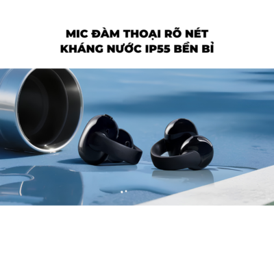 Tai nghe Bluetooth thể thao Anker Soundcore C50i - Open-Ear FlexiClip, Driver 12mm, LDAC, Bluetooth 6.0, IP55, Pin 28 giờ - <strong>C50i</strong> là tai nghe Bluetooth thể thao Anker Soundcore sở hữu thiết kế Open-Ear FlexiClip gọn nhẹ, trọng lượng chỉ khoảng 5,5g mỗi bên, mang lại cảm giác đeo thoải mái khi vận động hoặc sử dụng trong thời gian dài. C50i được trang bị driver Dynamic 12mm cho âm thanh rõ ràng, âm bass mạnh mẽ, hỗ trợ codec LDAC và Bluetooth 6.0 cho kết nối ổn định. Tai nghe có micro kép tích hợp AI, kháng bụi và nước chuẩn IP55, thời lượng pin lên đến 7 giờ cho tai nghe và 28 giờ khi kết hợp hộp sạc. C50i cũng hỗ trợ sạc nhanh qua USB-C, chỉ 10 phút sạc cho khoảng 2 giờ sử dụng