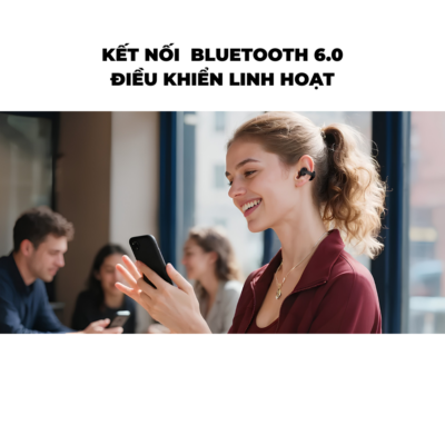 Tai nghe Bluetooth thể thao Anker Soundcore C50i - Open-Ear FlexiClip, Driver 12mm, LDAC, Bluetooth 6.0, IP55, Pin 28 giờ - <strong>C50i</strong> là tai nghe Bluetooth thể thao Anker Soundcore sở hữu thiết kế Open-Ear FlexiClip gọn nhẹ, trọng lượng chỉ khoảng 5,5g mỗi bên, mang lại cảm giác đeo thoải mái khi vận động hoặc sử dụng trong thời gian dài. C50i được trang bị driver Dynamic 12mm cho âm thanh rõ ràng, âm bass mạnh mẽ, hỗ trợ codec LDAC và Bluetooth 6.0 cho kết nối ổn định. Tai nghe có micro kép tích hợp AI, kháng bụi và nước chuẩn IP55, thời lượng pin lên đến 7 giờ cho tai nghe và 28 giờ khi kết hợp hộp sạc. C50i cũng hỗ trợ sạc nhanh qua USB-C, chỉ 10 phút sạc cho khoảng 2 giờ sử dụng