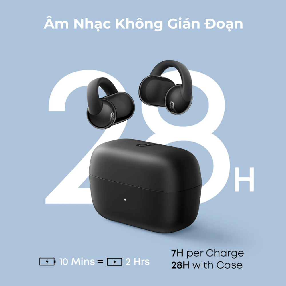 Tai Nghe Kẹp Tai Bluetooth Soundcore C50i - D1101 Chính Hãng - Open-Ear Âm Bát Sâu, Pin 28H Tai Nghe Kẹp Tai Bluetooth Soundcore C50i - D1101 Chính Hãng - Open-Ear Âm Bát Sâu, Pin 28H - Ảnh 2