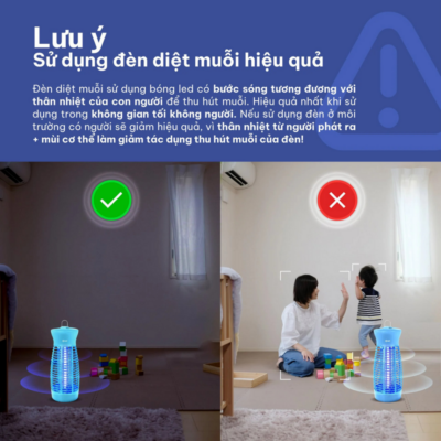 Đèn Diệt Muỗi Comet CM069 – Công Suất 6W, Thu Hút Côn Trùng Thông Minh, An Toàn Cho Sức Khỏe Đèn Diệt Muỗi Comet CM069 – Công Suất 6W, Thu Hút Côn Trùng Thông Minh, An Toàn Cho Sức Khỏe - Đèn diệt muỗi <strong>CM069</strong> là thiết bị bảo vệ sức khỏe không thể thiếu trong mỗi gia đình, giúp loại bỏ hoàn toàn mối lo ngại về muỗi và các bệnh truyền nhiễm. Với công suất 6W mạnh mẽ, <strong>CM069</strong> sử dụng bóng đèn phát ra ánh sáng tím đặc biệt để thu hút côn trùng và tiêu diệt chúng nhanh chóng bằng hệ thống lưới điện cao áp. Sản phẩm được thiết kế hiện đại, nhỏ gọn, phù hợp với nhiều không gian như phòng ngủ, phòng khách hay văn phòng. Đặc biệt, <strong>CM069</strong> hoạt động hoàn toàn dựa trên nguyên lý vật lý, không sử dụng hóa chất, không gây mùi khét, đảm bảo an toàn tuyệt đối cho trẻ nhỏ và phụ nữ mang thai. Sử dụng nguồn điện gia đình 220V tiện lợi, đèn diệt muỗi <strong>CM069</strong> chính là giải pháp kinh tế và hiệu quả để mang lại giấc ngủ ngon và không gian sống trong lành cho cả gia đình bạn.