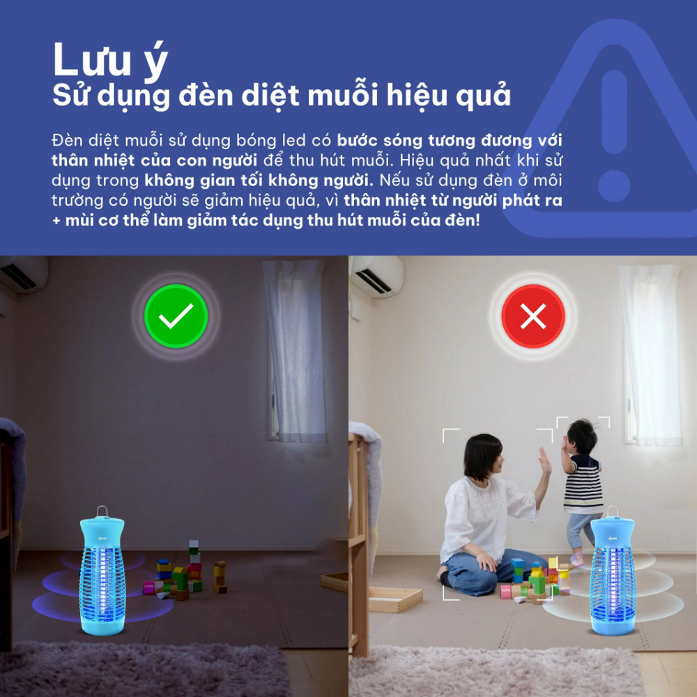 Đèn Diệt Muỗi Comet CM069 – Công Suất 6W, Thu Hút Côn Trùng Thông Minh, An Toàn Cho Sức Khỏe Đèn Diệt Muỗi Comet CM069 – Công Suất 6W, Thu Hút Côn Trùng Thông Minh, An Toàn Cho Sức Khỏe - Ảnh 7