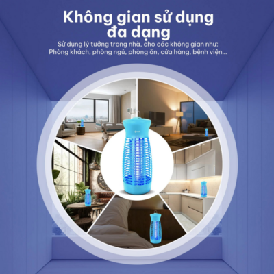 Đèn Diệt Muỗi Comet CM069 – Công Suất 6W, Thu Hút Côn Trùng Thông Minh, An Toàn Cho Sức Khỏe Đèn Diệt Muỗi Comet CM069 – Công Suất 6W, Thu Hút Côn Trùng Thông Minh, An Toàn Cho Sức Khỏe - Đèn diệt muỗi <strong>CM069</strong> là thiết bị bảo vệ sức khỏe không thể thiếu trong mỗi gia đình, giúp loại bỏ hoàn toàn mối lo ngại về muỗi và các bệnh truyền nhiễm. Với công suất 6W mạnh mẽ, <strong>CM069</strong> sử dụng bóng đèn phát ra ánh sáng tím đặc biệt để thu hút côn trùng và tiêu diệt chúng nhanh chóng bằng hệ thống lưới điện cao áp. Sản phẩm được thiết kế hiện đại, nhỏ gọn, phù hợp với nhiều không gian như phòng ngủ, phòng khách hay văn phòng. Đặc biệt, <strong>CM069</strong> hoạt động hoàn toàn dựa trên nguyên lý vật lý, không sử dụng hóa chất, không gây mùi khét, đảm bảo an toàn tuyệt đối cho trẻ nhỏ và phụ nữ mang thai. Sử dụng nguồn điện gia đình 220V tiện lợi, đèn diệt muỗi <strong>CM069</strong> chính là giải pháp kinh tế và hiệu quả để mang lại giấc ngủ ngon và không gian sống trong lành cho cả gia đình bạn.
