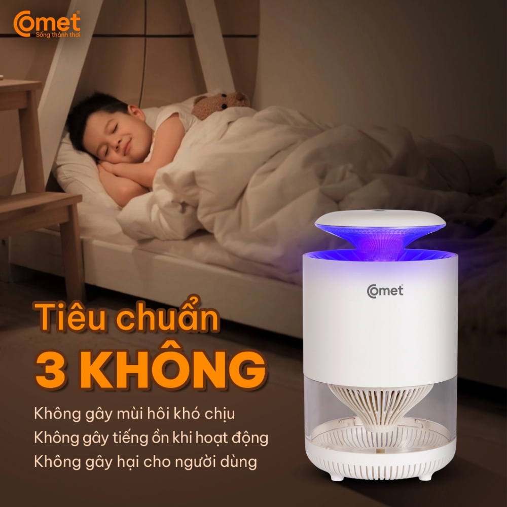 Đèn Diệt Côn Trùng Comet CM078 – Công Suất 3W, Diệt Muỗi Hiệu Quả, An Toàn Tuyệt Đối Đèn Diệt Côn Trùng Comet CM078 – Công Suất 3W, Diệt Muỗi Hiệu Quả, An Toàn Tuyệt Đối - Ảnh 3