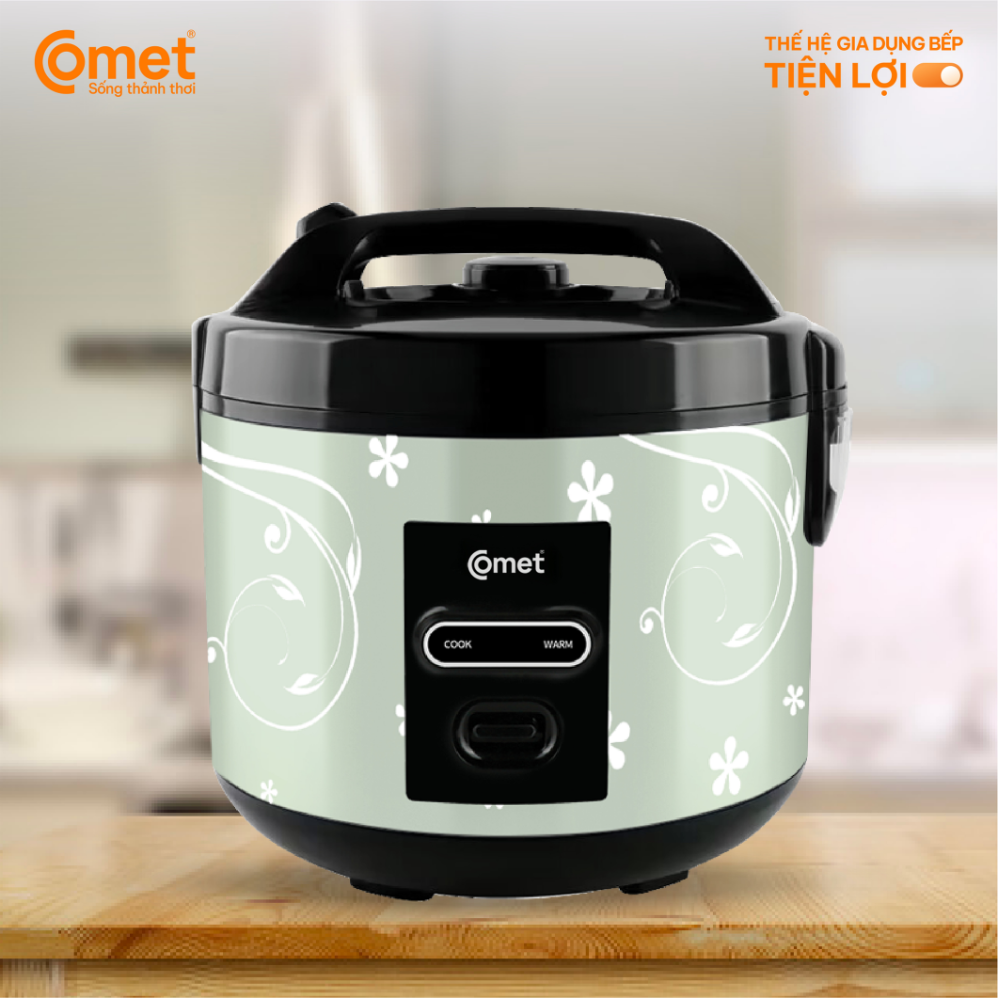 Nồi Cơm Điện Comet CM8016 - Dung tích 1.8L, Công suất 700W , Tiết Kiệm Điện, Thiết Kế Thời Trang Nồi Cơm Điện Comet CM8016 - Dung tích 1.8L, Công suất 700W , Tiết Kiệm Điện, Thiết Kế Thời Trang - Ảnh 5