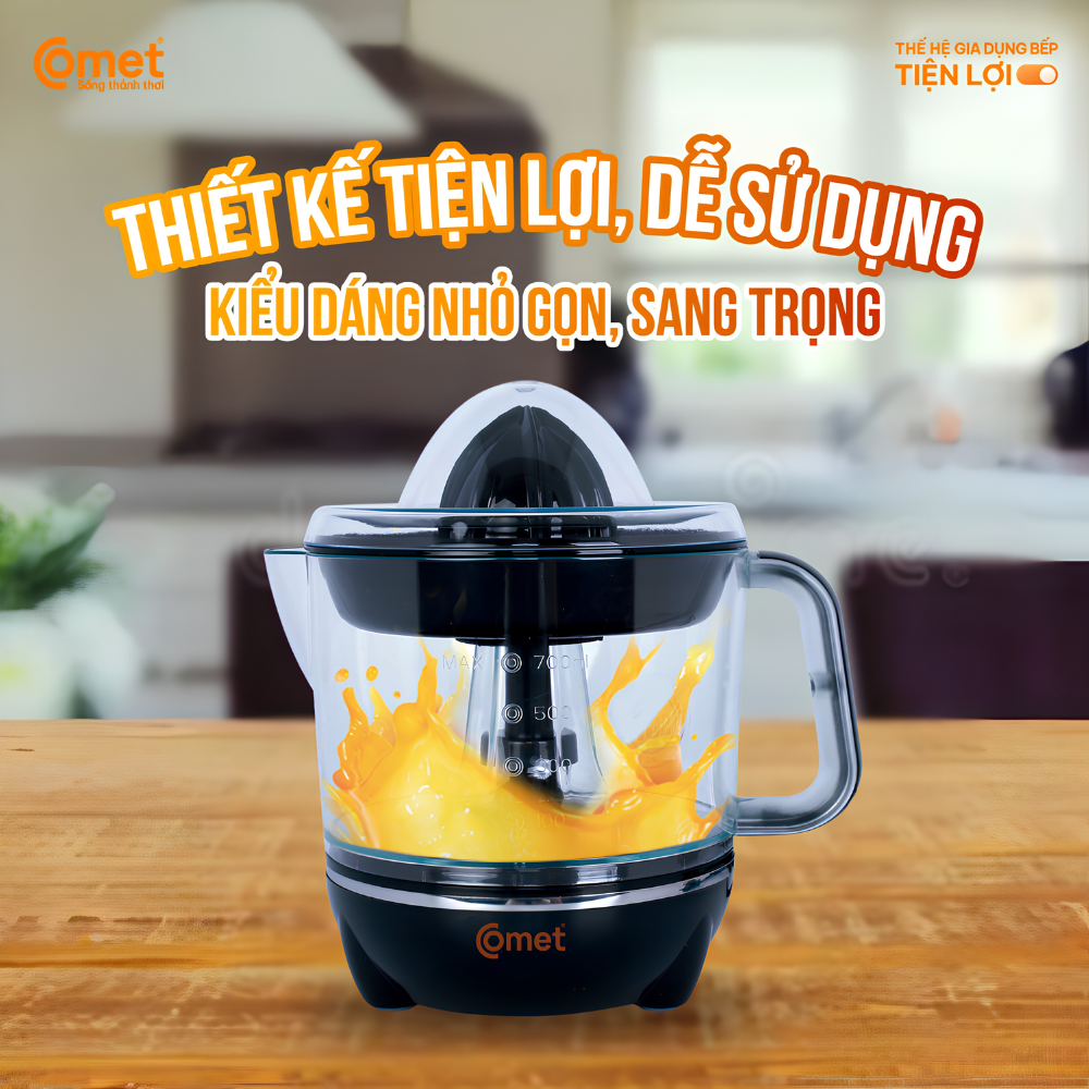 Máy Vắt Cam Comet CM9924 - Công Suất 40W, Dung Tích 0.7L Máy Vắt Cam Comet CM9924 - Công Suất 40W, Dung Tích 0.7L - Ảnh 2