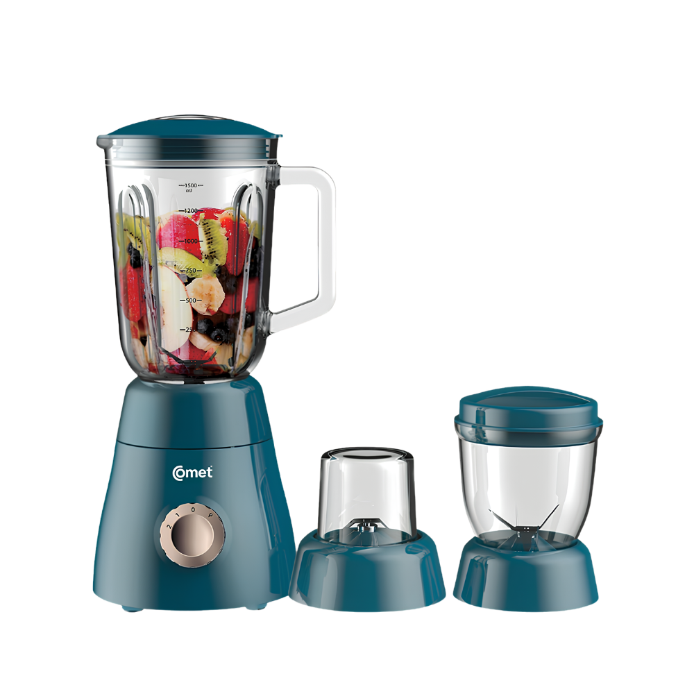 Máy Xay Sinh Tố Comet CM9979 - Công Suất 450W, Bộ 3 Cối Đa Năng, Dung Tích 1.5L Máy Xay Sinh Tố Comet CM9979 - Công Suất 450W, Bộ 3 Cối Đa Năng, Dung Tích 1.5L