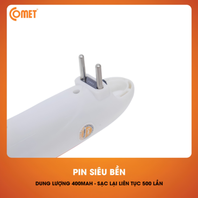 Đèn Pin Sạc Led Comet CRT453 - Công Suất 2W, Pin Lead-Acid 4V 400mAh, Nhỏ Gọn, Bền Bỉ Đèn Pin Sạc Led Comet CRT453 - Công Suất 2W, Pin Lead-Acid 4V 400mAh, Nhỏ Gọn, Bền Bỉ - Bạn đang tìm kiếm một chiếc đèn pin sạc nhỏ gọn, tiện lợi và đáng tin cậy để mang theo bên mình hoặc dự phòng khi mất điện? Đèn pin sạc led Comet <strong>CRT453</strong> chính là sự lựa chọn hoàn hảo dành cho bạn. Sở hữu công suất 2W chiếu sáng mạnh mẽ kết hợp viên pin Lead-Acid 4V 400mAh chất lượng cao, sản phẩm mang lại nguồn ánh sáng ổn định và an toàn. Điểm cộng của <strong>CRT453</strong> nằm ở thiết kế vô cùng nhỏ gọn với kích thước chỉ 5 x 18 x 5 (cm), dễ dàng cất giữ trong balo hay ngăn tủ. Hoạt động với điện áp 220V - 50Hz thông dụng, đèn pin là thiết bị thiết yếu giúp bạn luôn chủ động trong mọi tình huống tối tăm.
