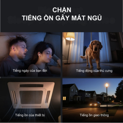 Tai nghe ngủ Soundcore by Anker Sleep A30 - D1301 | Chống ồn 35dB - Thiết kế siêu mỏng cho người ngủ nghiêng - Chính hãng Tai nghe ngủ Soundcore by Anker Sleep A30 - D1301 | Chống ồn 35dB - Thiết kế siêu mỏng cho người ngủ nghiêng - Chính hãng - Bạn đang gặp khó khăn với giấc ngủ do tiếng ồn xung quanh hay sự khó chịu từ các dòng tai nghe thông thường? <strong>A30 - D1301</strong> chính là giải pháp hoàn hảo dành cho bạn. Được thiết kế chuyên biệt để hỗ trợ giấc ngủ, <strong>A30 - D1301</strong> sở hữu kích thước siêu nhỏ gọn, mỏng nhẹ, giúp người dùng cảm thấy êm ái ngay cả khi ngủ nghiêng. Với hệ thống chống ồn 4 điểm độc quyền, thiết bị có khả năng ngăn chặn tiếng ồn lên đến 35dB, tạo ra không gian tĩnh lặng tuyệt đối. Ngoài ra, <strong>A30 - D1301</strong> còn tích hợp thư viện âm thanh thư giãn phong phú qua ứng dụng Soundcore, giúp bạn đi vào giấc ngủ nhanh hơn và sâu hơn. Đây không chỉ là một chiếc tai nghe, mà là người bạn đồng hành chăm sóc sức khỏe giấc ngủ của bạn mỗi đêm.