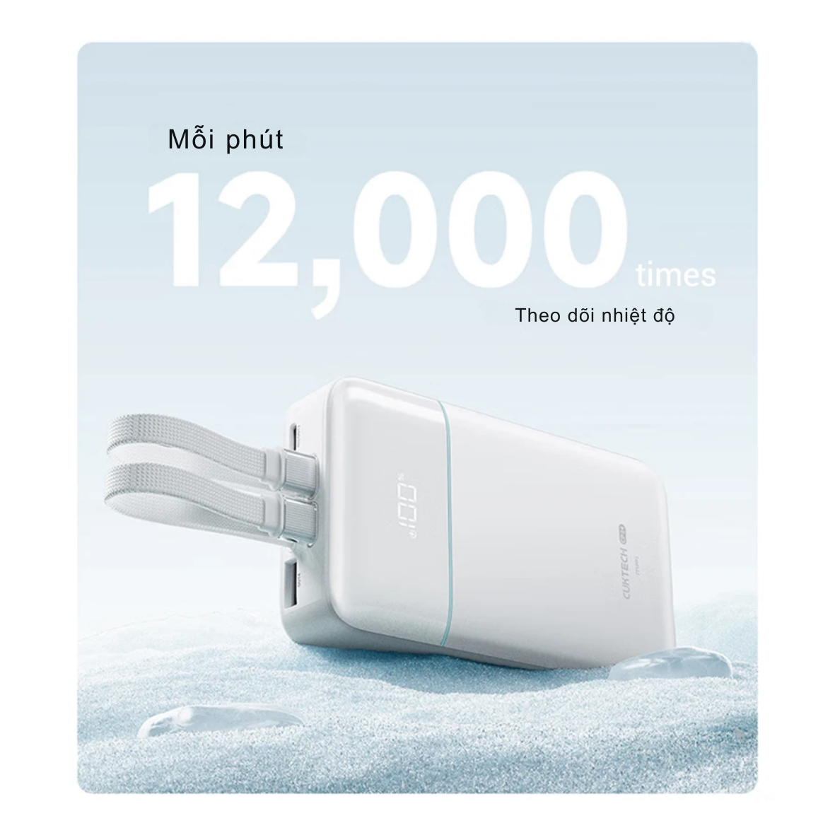 Pin Dự Phòng Cuktech CP24 20.000mAh LPB200NL | Tích Hợp 2 Cáp Sạc Type-C & Lightning MFi, Sạc Nhanh PD 30W Pin Dự Phòng Cuktech CP24 20.000mAh LPB200NL | Tích Hợp 2 Cáp Sạc Type-C & Lightning MFi, Sạc Nhanh PD 30W - Ảnh 8