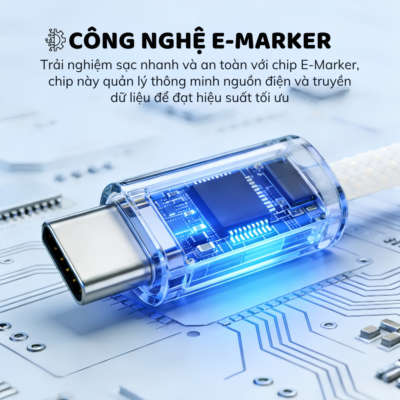 Cáp Sạc Nhanh C to C MOKIN MOCC0124/MOCC0128 - PD 240W, Dây Bọc Dù Siêu Bền 30.000 Lần Gập (1m/2m) - Cáp sạc nhanh C to C MOKIN <strong>MOCC0124/MOCC0128</strong> là giải pháp truyền tải năng lượng đỉnh cao dành cho các thiết bị công nghệ hiện đại của bạn. Sở hữu công suất cực đại lên đến 240W thông qua chuẩn sạc PD (Power Delivery) tiên tiến, sợi cáp này tự tin sạc siêu tốc cho mọi thiết bị từ MacBook Pro 16 inch, laptop trạm, máy tính bảng cho đến các dòng điện thoại thông minh cao cấp nhất (như iPhone 15 series hay Samsung S24 Ultra). Điểm nhấn đáng giá nhất của <strong>MOCC0124/MOCC0128</strong> nằm ở thiết kế lớp vỏ bọc dù (Braided Wire) vô cùng chắc chắn, mang lại độ bền bỉ vượt thời gian với khả năng chịu được hơn 30.000 lần gập uốn (30,000 bends) mà không lo đứt gãy lõi cáp. Với hai tùy chọn chiều dài 1 mét và 2 mét linh hoạt, đây chắc chắn là phụ kiện cáp sạc Type-C hoàn hảo mà bạn không thể bỏ lỡ.