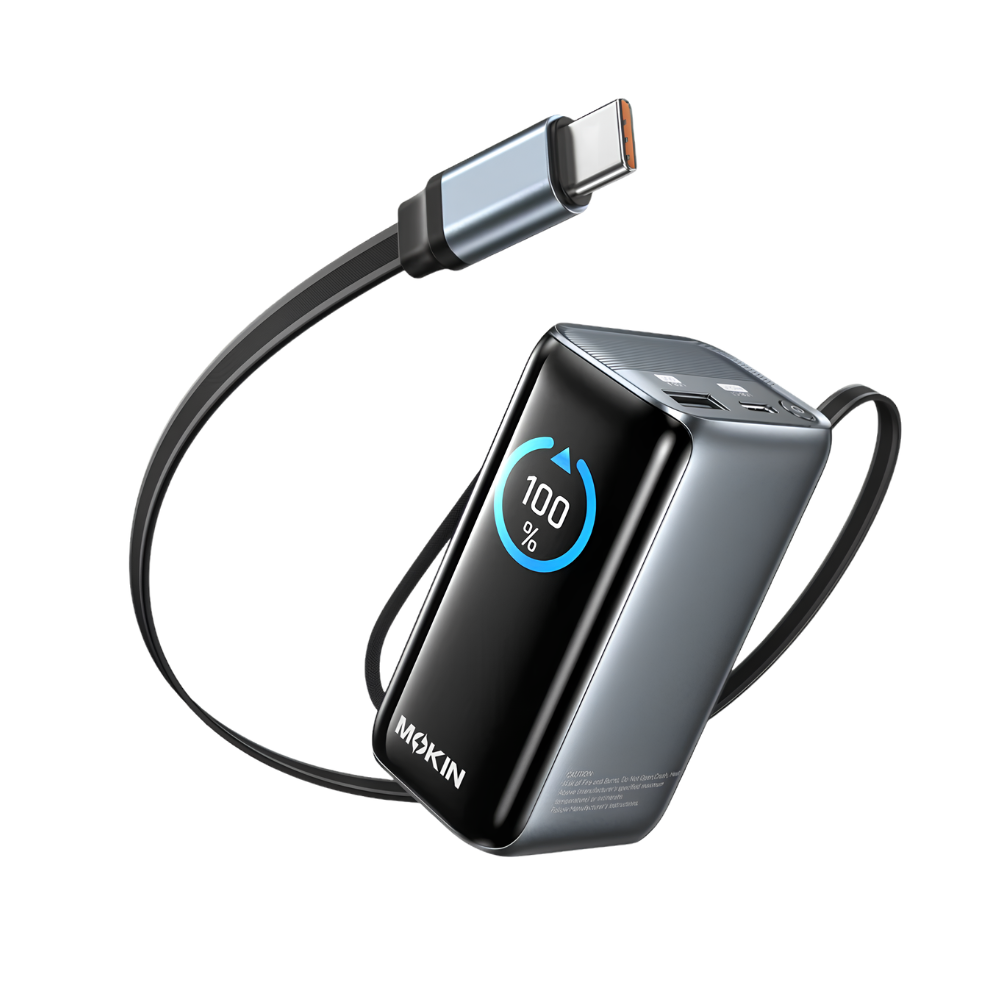 Pin Sạc Dự Phòng MOKIN MOPB0902 10000mAh - Sạc Nhanh PD 45W, Màn Hình Thông Minh (Smart Display) Pin Sạc Dự Phòng MOKIN MOPB0902 10000mAh - Sạc Nhanh PD 45W, Màn Hình Thông Minh (Smart Display)