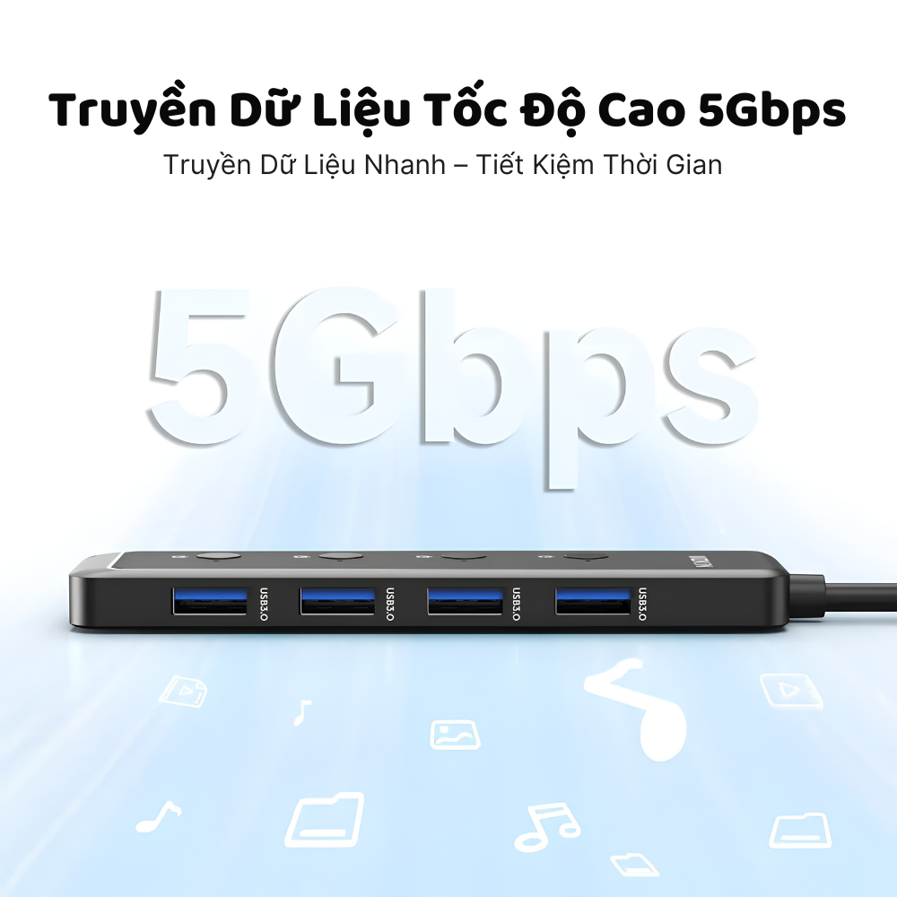 HUB Mở Rộng Đa Năng 5-in-1 MOKIN MOUC5708 - Hợp Kim Nhôm Cao Cấp, Tốc Độ 5Gbps HUB Mở Rộng Đa Năng 5-in-1 MOKIN MOUC5708 - Hợp Kim Nhôm Cao Cấp, Tốc Độ 5Gbps - Ảnh 8