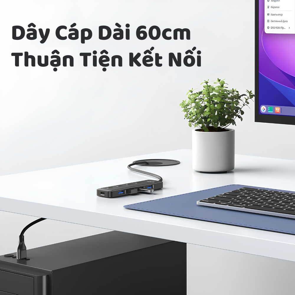 HUB Mở Rộng Đa Năng 5-in-1 MOKIN MOUC5708 - Hợp Kim Nhôm Cao Cấp, Tốc Độ 5Gbps HUB Mở Rộng Đa Năng 5-in-1 MOKIN MOUC5708 - Hợp Kim Nhôm Cao Cấp, Tốc Độ 5Gbps - Ảnh 7