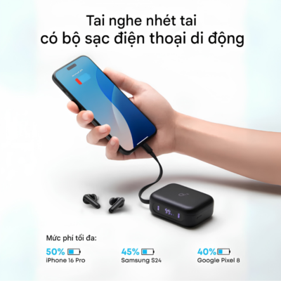 Tai nghe Bluetooth True Wireless Soundcore A3937 P41i - Chống Ồn Chủ Động, Pin 60H, Case Kiêm Giá Đỡ Điện Thoại Tai nghe Bluetooth True Wireless Soundcore A3937 P41i - Chống Ồn Chủ Động, Pin 60H, Case Kiêm Giá Đỡ Điện Thoại - <h1><strong>Tai nghe Soundcore A3937 P41i</strong> là sự kết hợp hoàn hảo giữa công nghệ âm thanh đỉnh cao và tính năng tiện dụng vượt trội. Với hệ thống chống ồn thích ứng thông minh,<strong> Soundcore A3937 P41i</strong> giúp bạn đắm chìm trong không gian âm nhạc riêng biệt dù ở bất cứ đâu, từ văn phòng ồn ào đến đường phố náo nhiệt. Điểm độc đáo nhất chính là hộp sạc 2 trong 1, không chỉ cung cấp thời lượng pin lên đến 60 giờ mà còn có thể biến thành giá đỡ điện thoại. Được trang bị driver 11mm cùng công nghệ BassUp,<strong> Soundcore A3937 P41i</strong> mang đến dải âm trầm mạnh mẽ và sống động.</h1>
