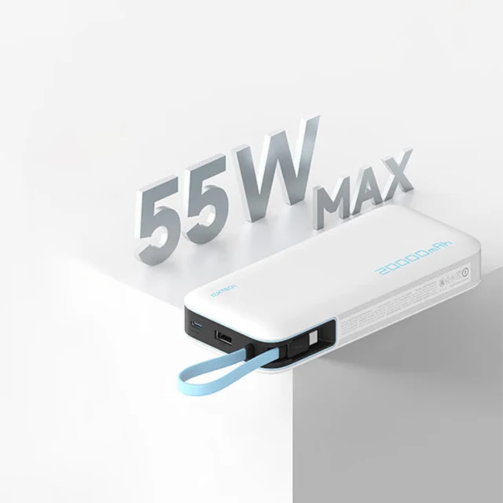 Pin Dự Phòng Cuktech 20000mAh 55W Tích Hợp Cáp Type-C (CP25) - PB200N | Sạc Nhanh Laptop & Smartphone Pin Dự Phòng Cuktech 20000mAh 55W Tích Hợp Cáp Type-C (CP25) - PB200N | Sạc Nhanh Laptop & Smartphone - Ảnh 9