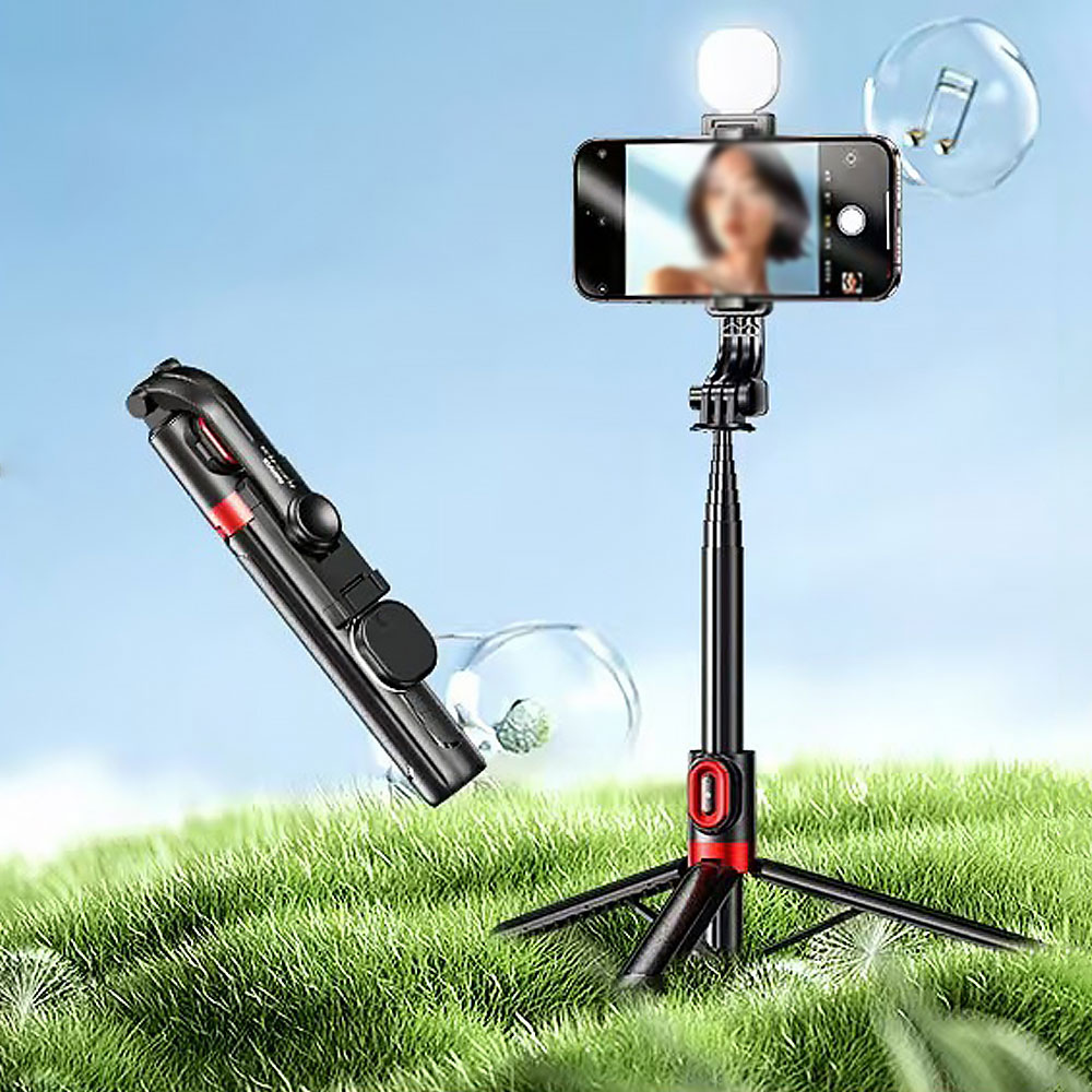 ậy Chụp Ảnh Selfie Remax P60 Tích Hợp Tripod, Remote Bluetooth và Đèn LED – Dài 1m3 Cao Cấp ậy Chụp Ảnh Selfie Remax P60 Tích Hợp Tripod, Remote Bluetooth và Đèn LED – Dài 1m3 Cao Cấp - Ảnh 4