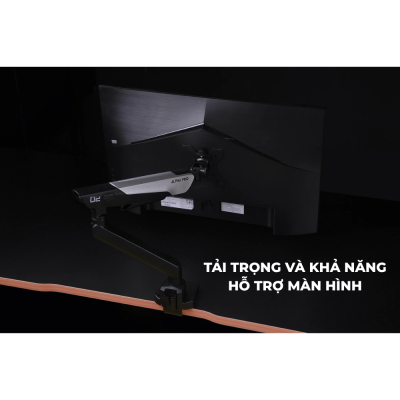 Giá Đỡ Màn Hình Đơn HyperWork Alpha Pro (22 - 38 Inch, Tải Trọng 2 - 12kg) - Trợ Lực Lò Xo HyperLift Plus, Xoay Lật 360 Độ Linh Hoạt Giá Đỡ Màn Hình Đơn HyperWork Alpha Pro (22 - 38 Inch, Tải Trọng 2 - 12kg) - Trợ Lực Lò Xo HyperLift Plus, Xoay Lật 360 Độ Linh Hoạt - Giá đỡ màn hình <b>Alpha Pro</b> là phụ kiện công thái học cao cấp giúp tối ưu hóa không gian bàn làm việc và bảo vệ sức khỏe cột sống toàn diện. Sở hữu cơ chế trợ lực lò xo HyperLift Plus tân tiến, <b>Alpha Pro</b> nâng đỡ êm ái các dòng màn hình từ 22 đến 38 inch với tải trọng mạnh mẽ từ 2 đến 12kg. Thiết bị hỗ trợ chuẩn VESA 75x75 và 100x100 mm, khả năng vươn cao 445mm, vươn xa 467mm cùng biên độ xoay lật 360 độ linh hoạt. Sản phẩm tương thích tốt với cả hình thức kẹp mép bàn (10 - 50mm) lẫn khoan xuyên bàn (10 - 40mm). Lựa chọn arm màn hình <b>Alpha Pro</b> ngay hôm nay để duy trì góc nhìn chuẩn khoa học, loại bỏ đau mỏi vai gáy và nâng tầm góc setup hiện đại.