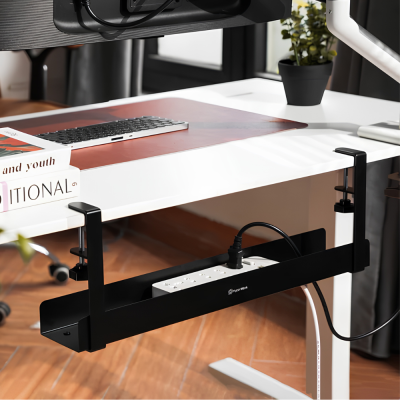 Khay Đi Dây Kẹp Bàn HyperWork CM01 (600 x 105 x 207mm, Tải Trọng 10kg) - Khung Thép & Nhựa ABS, Kèm 2 Thanh Kẹp Chắc Chắn CM01