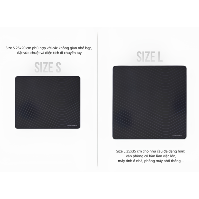 Pad Chuột HyperWork Core Pad (Dày 4mm, Bo Viền, Chống Nước) - Vải Multispandex Jersey, Họa Tiết Aero Dynamic Wave Pad Chuột HyperWork Core Pad (Dày 4mm, Bo Viền, Chống Nước) - Vải Multispandex Jersey, Họa Tiết Aero Dynamic Wave - Pad chuột <b>Core Pad</b> là phụ kiện lót chuột cao cấp giúp nâng tầm trải nghiệm làm việc văn phòng và chơi game giải trí mỗi ngày. Sở hữu bề mặt vải Multispandex Jersey siêu mịn kết hợp họa tiết Aero Dynamic Wave tinh tế, <b>Core Pad</b> mang lại khả năng di chuột mượt mà, phản hồi cảm biến chuẩn xác và êm ái cho cổ tay. Sản phẩm sở hữu kết cấu 3 lớp dày dặn 4mm với đế cao su chống trượt bám chặt mặt bàn, lớp phủ kháng nước tiện lợi và viền bo may tỉ mỉ chống sờn rách. Với 4 tùy chọn kích thước đa dạng từ 25x20cm đến 120x60cm, tấm lót <b>Core Pad</b> dễ dàng tương thích với mọi không gian làm việc và góc setup hiện đại.