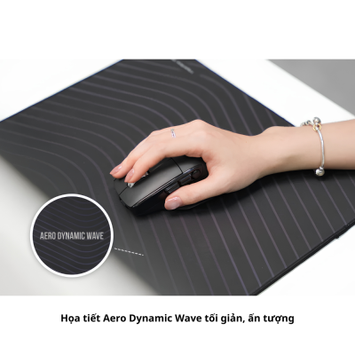Pad Chuột HyperWork Core Pad (Dày 4mm, Bo Viền, Chống Nước) - Vải Multispandex Jersey, Họa Tiết Aero Dynamic Wave Pad Chuột HyperWork Core Pad (Dày 4mm, Bo Viền, Chống Nước) - Vải Multispandex Jersey, Họa Tiết Aero Dynamic Wave - Pad chuột <b>Core Pad</b> là phụ kiện lót chuột cao cấp giúp nâng tầm trải nghiệm làm việc văn phòng và chơi game giải trí mỗi ngày. Sở hữu bề mặt vải Multispandex Jersey siêu mịn kết hợp họa tiết Aero Dynamic Wave tinh tế, <b>Core Pad</b> mang lại khả năng di chuột mượt mà, phản hồi cảm biến chuẩn xác và êm ái cho cổ tay. Sản phẩm sở hữu kết cấu 3 lớp dày dặn 4mm với đế cao su chống trượt bám chặt mặt bàn, lớp phủ kháng nước tiện lợi và viền bo may tỉ mỉ chống sờn rách. Với 4 tùy chọn kích thước đa dạng từ 25x20cm đến 120x60cm, tấm lót <b>Core Pad</b> dễ dàng tương thích với mọi không gian làm việc và góc setup hiện đại.