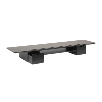 Kệ Màn Hình 2 Tầng HyperWork DS02 (1060 x 240 x 124 mm, Tải Trọng 30kg) - Khung Thép & Gỗ Cao Su Ép 15mm, Kèm Ngăn Kéo Tiện Lợi DS02