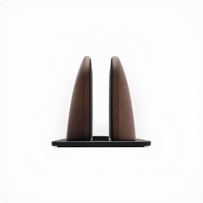 Giá Đỡ Laptop Dạng Đứng HyperWork LH01 (215 x 85 x 80 mm) - Gỗ Óc Chó Tự Nhiên & Khung Nhôm Cao Cấp, Điều Chỉnh Độ Rộng Khe 20 - 40mm LH01