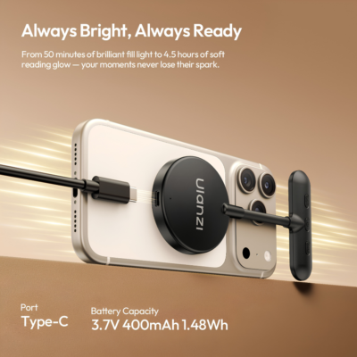 Đèn LED Trợ Sáng Từ Tính Ulanzi M10 – Cổ Đèn Uốn Dẻo Xoay 360 Độ, Hít MagSafe Tiện Lợi, Pin Dùng Tới 4.5 Giờ Đèn LED Trợ Sáng Từ Tính Ulanzi M10 – Cổ Đèn Uốn Dẻo Xoay 360 Độ, Hít MagSafe Tiện Lợi, Pin Dùng Tới 4.5 Giờ - <p class="ng-star-inserted"><strong class="ng-star-inserted"><span class="ng-star-inserted">Đèn LED trợ sáng từ tính uốn dẻo Ulanzi M10</span></strong><span class="ng-star-inserted"> là phụ kiện chiếu sáng mini đa năng đột phá dành cho các vlogger, tín đồ selfie, người sáng tạo nội dung TikTok và người yêu thích đọc sách đêm. Sở hữu trọng lượng siêu nhẹ chỉ 48 gram cùng công nghệ gắn từ tính MagSafe tiện lợi, </span><strong class="ng-star-inserted"><span class="ng-star-inserted">Ulanzi M10</span></strong><span class="ng-star-inserted"> bám dính chắc chắn vào mặt lưng điện thoại chỉ trong một giây. Điểm nhấn ấn tượng nhất là phần cổ đèn kim loại bọc silicon dẻo dai với độ bền hơn 2.000 lần uốn, hỗ trợ xoay tự do 360 độ điều hướng ánh sáng không giới hạn. Tích hợp 5 mức nhiệt độ màu 2500K - 4500K, chỉ số hoàn màu cao CRI 91~96 cùng viên pin 400 mAh dùng tới 4.5 giờ, </span><strong class="ng-star-inserted"><span class="ng-star-inserted">Ulanzi M10</span></strong><span class="ng-star-inserted"> mang đến nguồn sáng hoàn hảo ở mọi góc độ.</span></p>