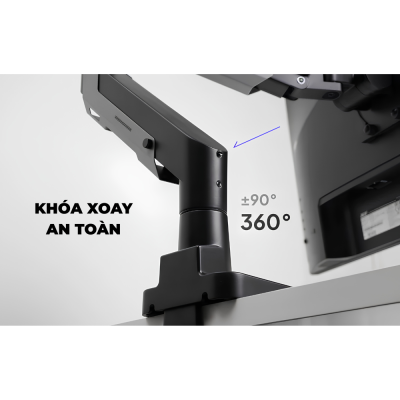Giá Đỡ Màn Hình Đơn HyperWork T9 Pro III (24 - 57 Inch, Tải Trọng 2 - 30kg) - Trợ Lực Piston Hyperlift Max, Lắp Đặt Topside Giá Đỡ Màn Hình Đơn HyperWork T9 Pro III (24 - 57 Inch, Tải Trọng 2 - 30kg) - Trợ Lực Piston Hyperlift Max, Lắp Đặt Topside - <p>Giá đỡ màn hình <b>T9 Pro III</b> là giải pháp nâng đỡ công thái học tải trọng nặng cao cấp nhất hiện nay, được thiết kế chuyên biệt cho các dòng màn hình siêu lớn từ 24 đến 57 inch. Sở hữu trợ lực piston Hyperlift Max tân tiến, <b>T9 Pro III</b> gánh tải ấn tượng từ 2 đến 30kg (lên tới 24kg cho màn hình cong cỡ đại). Sản phẩm nổi bật với cơ chế lắp đặt Topside tiện lợi từ trên mặt bàn, ngàm VESA tháo rời nhanh Quick Release và hỗ trợ chuẩn VESA mở rộng lên tới 200x200 mm. Sở hữu ngay tay nâng màn hình <b>T9 Pro III</b> để tận hưởng góc nhìn linh hoạt, vững chãi tuyệt đối và nâng tầm không gian làm việc chuyên nghiệp.</p>