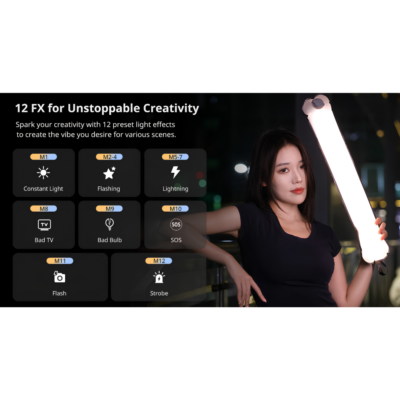 Đèn LED Dạng Ống Bơm Hơi Ulanzi UA12 – Công Suất 12W, Đổi Màu 2700K-6500K, 3 Nam Châm N52, Cuộn Gọn Bỏ Túi 216g Đèn LED Dạng Ống Bơm Hơi Ulanzi UA12 – Công Suất 12W, Đổi Màu 2700K-6500K, 3 Nam Châm N52, Cuộn Gọn Bỏ Túi 216g - <p class="ng-star-inserted"><strong class="ng-star-inserted"><span class="ng-star-inserted">Đèn LED dạng ống bơm hơi Ulanzi UA12</span></strong><span class="ng-star-inserted"> là phụ kiện chiếu sáng di động đột phá mang tính cách mạng dành cho các nhà làm phim, vlogger, nhiếp ảnh gia dã ngoại và người sáng tạo nội dung hiện đại. Sở hữu thiết kế bơm hơi độc đáo bằng chất liệu TPU cao cấp với trọng lượng siêu nhẹ chỉ 216 gram, </span><strong class="ng-star-inserted"><span class="ng-star-inserted">Ulanzi UA12</span></strong><span class="ng-star-inserted"> có thể xả hơi và cuộn tròn lại vô cùng nhỏ gọn để bỏ vào balo hay túi xách. Đèn trang bị công suất mạnh mẽ 12W, dải nhiệt độ màu linh hoạt từ 2700K đến 6500K, chỉ số hoàn màu vượt trội CRI ≥ 95 cùng 12 hiệu ứng cảnh FX sáng tạo. Tích hợp 3 nam châm N52 hít dính kim loại siêu chắc, màn hình OLED 0,96 inch và viên pin 2500 mAh cổng Type-C, </span><strong class="ng-star-inserted"><span class="ng-star-inserted">Ulanzi UA12</span></strong><span class="ng-star-inserted"> là nguồn sáng mềm mại hoàn hảo cho mọi bối cảnh quay chụp.</span></p>