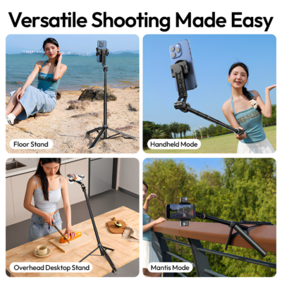 Chân Đỡ Tripod Kiêm Gậy Selfie Ulanzi TT88 – Đa Năng 4 Trong 1, Tích Hợp MagSafe & Kẹp Lò Xo, Kéo Dài 1.44m tt88