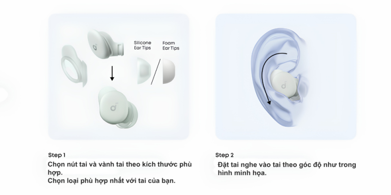 Tai Nghe Ngủ Anker Soundcore Sleep A30 - D1301 - Driver 4.6mm, Siêu Nhẹ 3g, Chống Ồn 4 Lớp, Thiết Kế Cho Người Nằm Nghiêng - Hàng Chính Hãng Tai Nghe Ngủ Anker Soundcore Sleep A30 - D1301 - Driver 4.6mm, Siêu Nhẹ 3g, Chống Ồn 4 Lớp, Thiết Kế Cho Người Nằm Nghiêng - Hàng Chính Hãng - <strong>Soundcore Sleep A30</strong> là giải pháp công nghệ hoàn hảo dành riêng cho giấc ngủ, giúp bạn loại bỏ hoàn toàn nỗi lo về tiếng ồn môi trường. Với trọng lượng siêu nhẹ chỉ khoảng 3g mỗi bên tai và thiết kế In-ear siêu mỏng, <strong>Soundcore Sleep A30</strong> mang lại cảm giác đeo "tựa như không", đặc biệt thoải mái ngay cả khi bạn nằm nghiêng. Sản phẩm sở hữu driver dynamic 4.6mm được tinh chỉnh đặc biệt để tái tạo âm thanh thư giãn chi tiết, kết hợp cùng hệ thống chống ồn 4 lớp tiên tiến giúp giảm thiểu tạp âm lên đến 35dB. Ngoài ra, <strong>Soundcore Sleep A30</strong> còn hỗ trợ kết nối Bluetooth 5.2 ổn định và ứng dụng Soundcore với kho âm thanh trắng phong phú, giúp bạn dễ dàng chìm vào giấc ngủ sâu và ngon hơn mỗi đêm. Đây chắc chắn là thiết bị chăm sóc sức khỏe không thể thiếu trong cuộc sống hiện đại.