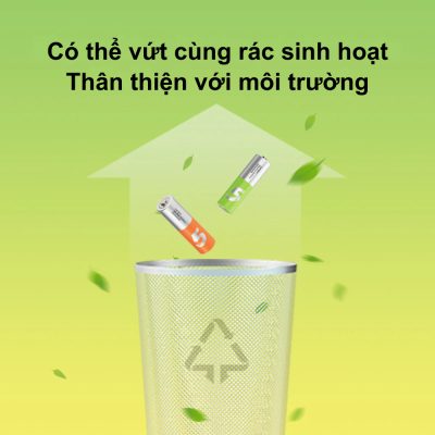 Pin kiềm Alkaline Rainbow Cuktech AA/AAA – Điện áp 1.5V, Siêu Bền, An Toàn & Không Thủy Ngân Pin kiềm Alkaline Rainbow Cuktech