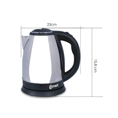 Bình Đun Siêu Tốc Comet CM8215 - Công Suất 1500W, Dung Tích 1.5L, Tự Động Ngắt Điện Bình Đun Siêu Tốc Comet CM8215 - Công Suất 1500W, Dung Tích 1.5L, Tự Động Ngắt Điện - <strong>Bình đun siêu tốc CM8215 </strong>từ thương hiệu Comet là sự kết hợp hoàn hảo giữa hiệu suất mạnh mẽ và thiết kế tinh tế, mang lại sự tiện nghi tối đa cho gian bếp của bạn. Với công suất lên đến 1500W,<strong>CM8215 </strong>giúp đun sôi nước nhanh chóng chỉ trong vài phút, tiết kiệm thời gian đáng kể cho những người bận rộn. Dung tích 1.5L của bình cực kỳ phù hợp để pha trà, cà phê, nấu mì hay chuẩn bị nước nóng cho cả gia đình. Sản phẩm <strong>CM8215 </strong>được trang bị hệ thống an toàn tự động ngắt điện khi nước sôi hoặc khi bình cạn nước, giúp bảo vệ thiết bị và người sử dụng. Trọng lượng siêu nhẹ chỉ 0.75Kg cùng kích thước nhỏ gọn 185185220 mm giúp bạn dễ dàng di chuyển và bố trí ở bất kỳ đâu. Hãy sở hữu ngay <strong>CM8215 </strong>để tận hưởng cuộc sống tiện lợi và hiện đại hơn.