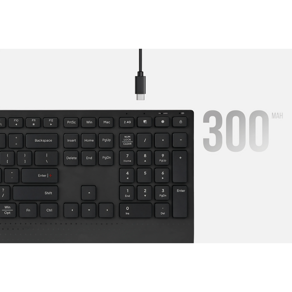 Bàn Phím Không Dây Hyperwork Core Type Fullsize – Phím Low-Profile Êm Ái, Pin Sạc 45 Ngày Bàn Phím Không Dây Hyperwork Core Type Fullsize – Phím Low-Profile Êm Ái, Pin Sạc 45 Ngày - Ảnh 2