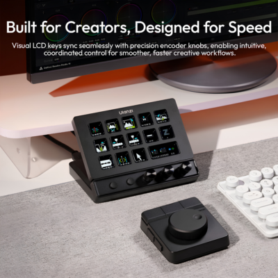 Bộ Điều Khiển Lập Trình Cho Máy Tính Ulanzi D200X Creative Deck – 14 Phím LCD Macro, Tích Hợp Hub Mở Rộng 8 Trong 1 Sạc PD 100W Bộ Điều Khiển Lập Trình Cho Máy Tính Ulanzi D200X Creative Deck – 14 Phím LCD Macro, Tích Hợp Hub Mở Rộng 8 Trong 1 Sạc PD 100W - <p class="ng-star-inserted"><strong class="ng-star-inserted"><span class="ng-star-inserted">Bộ điều khiển lập trình đa chức năng dùng cho máy tính Ulanzi D200X</span></strong><span class="ng-star-inserted"> (Creative Deck) là trung tâm điều khiển All-in-One đỉnh cao thế hệ mới dành cho các nhà dựng phim, streamer, lập trình viên và nhà thiết kế đồ họa chuyên nghiệp. Sở hữu màn hình trực quan 5.5 inch độ phân giải 960×540 sắc nét cùng 14 phím LCD macro động và 2 nút bấm vật lý chuyển trang, </span><strong class="ng-star-inserted"><span class="ng-star-inserted">Ulanzi D200X</span></strong><span class="ng-star-inserted"> mở khóa hơn 42 lệnh tùy biến phức tạp chỉ với một chạm bấm. Thiết bị tích hợp 3 núm xoay encoder cơ học siêu mịn để cắt ghép timeline, chỉnh màu và âm lượng, kết hợp cùng một Hub mở rộng 8 trong 1 cao cấp (HDMI 4K@60Hz, USB 3.2 10Gbps, thẻ nhớ SD/TF và sạc nhanh PD 100W). Hỗ trợ mượt mà cả Windows và macOS, </span><strong class="ng-star-inserted"><span class="ng-star-inserted">Ulanzi D200X</span></strong><span class="ng-star-inserted"> là cỗ máy tăng tốc hiệu suất làm việc tối thượng cho góc setup của bạn.</span></p>