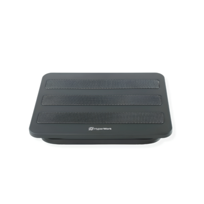 Kê Chân Công Thái Học HyperWork FR01 (380 x 300 x 80 mm, Tải Trọng 20kg) - Khung Thép Kiên Cố, Xoay 2 Chiều +/- 20° Kê Chân Công Thái Học HyperWork FR01 (380 x 300 x 80 mm, Tải Trọng 20kg) - Khung Thép Kiên Cố, Xoay 2 Chiều +/- 20° - Kê chân công thái học <b>FR01</b> là phụ kiện chăm sóc sức khỏe thiết yếu giúp cải thiện tư thế ngồi và giảm áp lực lên cột sống cho người làm việc văn phòng. Được hoàn thiện từ chất liệu thép chịu lực cứng cáp kết hợp feet cao su chống trượt an toàn, <b>FR01</b> sở hữu trọng lượng đầm chắc 2.2kg cùng khả năng chịu tải trọng ấn tượng lên đến 20kg. Thiết bị hỗ trợ cơ chế điều chỉnh góc xoay cổ chân 2 chiều linh hoạt +/- 20° trên kích thước tiêu chuẩn 380 x 300 x 80 mm. Trang bị ngay kê chân <b>FR01</b> để kích thích tuần hoàn máu, đẩy lùi cảm giác tê mỏi chân và duy trì trạng thái làm việc thoải mái suốt ngày dài.