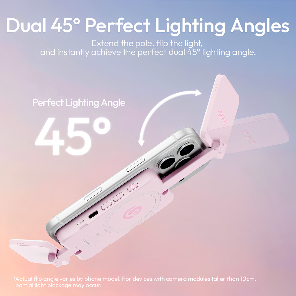 Đèn LED Trợ Sáng Gắn Điện Thoại Ulanzi GL01 – Thiết Kế 2 Mặt Độc Đáo, Hút Từ Tính MagSafe, Pin Dùng Tới 7.5 Giờ Đèn LED Trợ Sáng Gắn Điện Thoại Ulanzi GL01 – Thiết Kế 2 Mặt Độc Đáo, Hút Từ Tính MagSafe, Pin Dùng Tới 7.5 Giờ - Ảnh 6