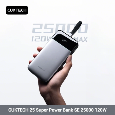 Pin Sạc Dự Phòng Cuktech 25.000mAh 120W - LPB252N | Màn Hình LED Thông Minh, Sạc Nhanh Laptop & Smartphone, Chuẩn PD 3.1 LPB252N